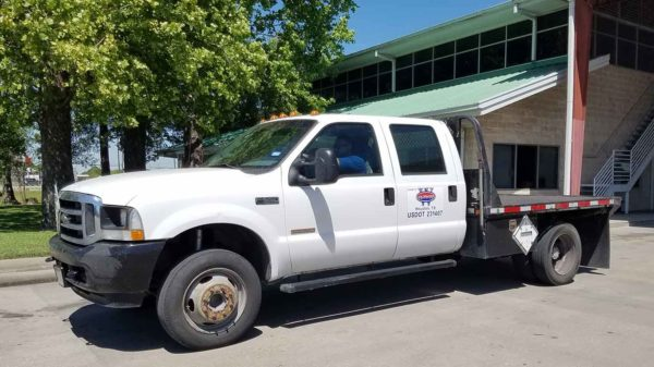 One-ton flatbed truck